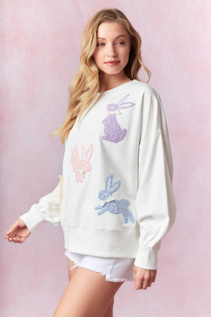 Pastel Easter Bunnies Top