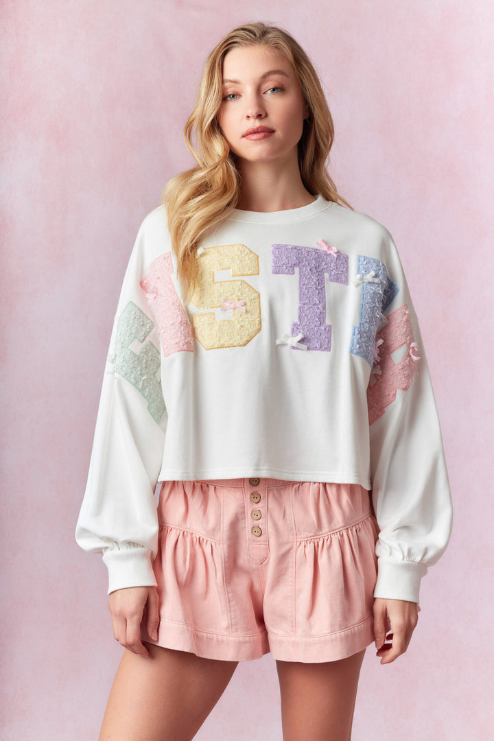 Pastel EASTER LETTER Top