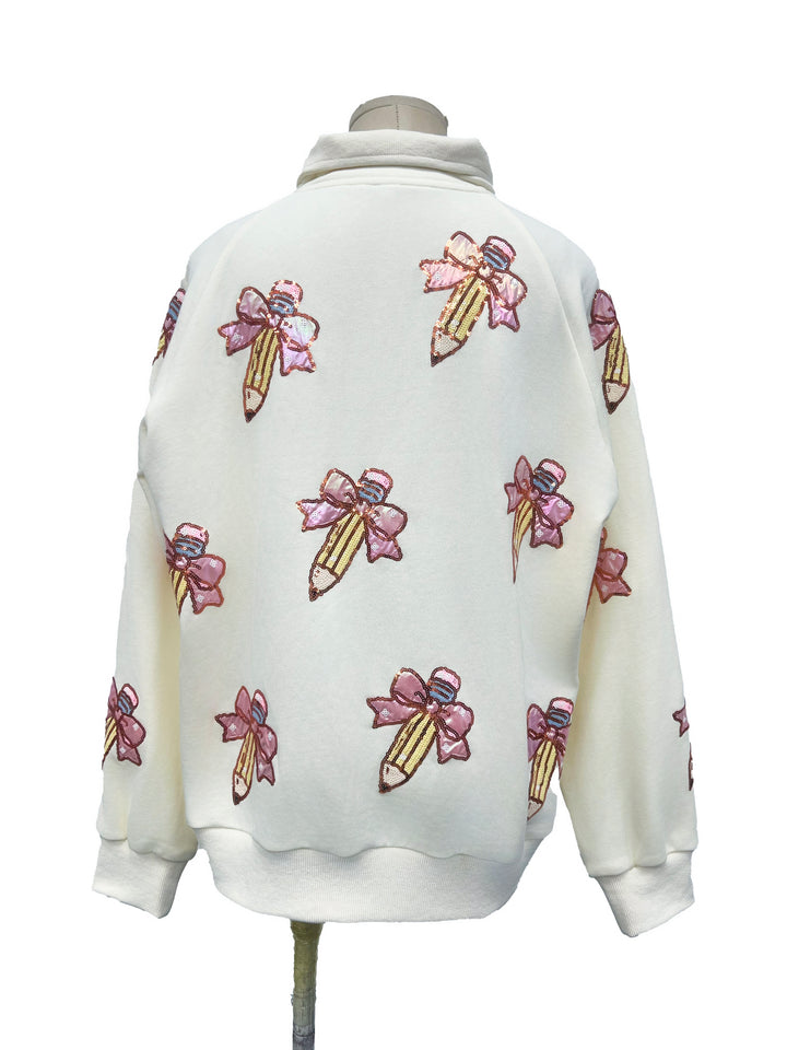 PENCIL & BOW ZIP UP JACKET RTS