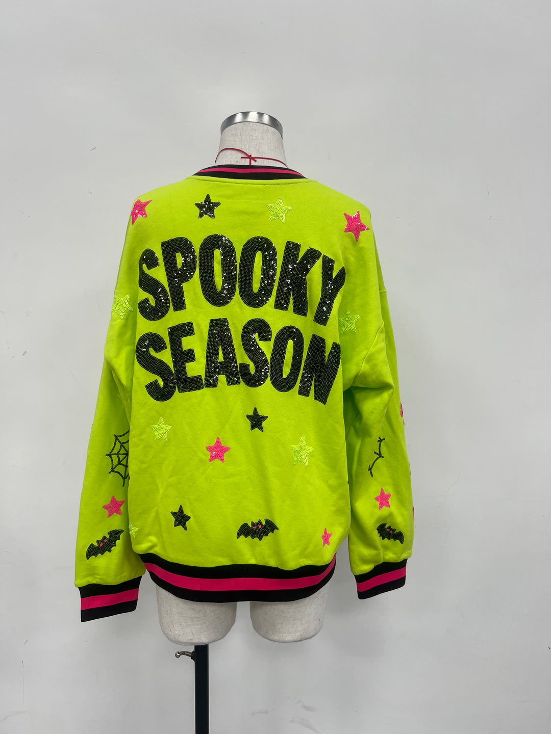 SPOOKY SEASON LIME GREEN PULLOVER (PREORDER)