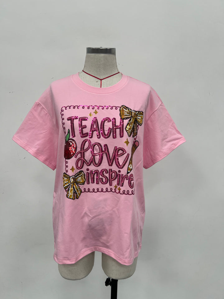 TEACH LOVE INSPIRE TSHIRT  (PREORDER)