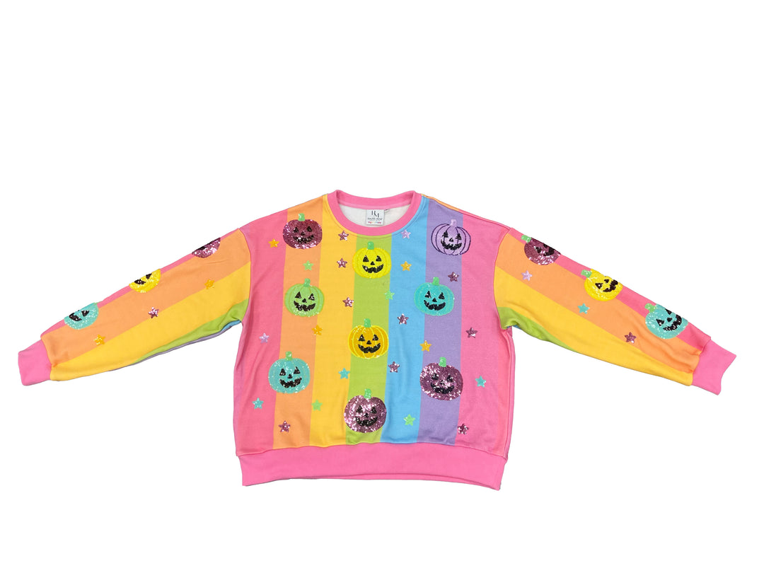 PASTEL RAINBOW PUMPKINS PULLOVER (PREORDER)