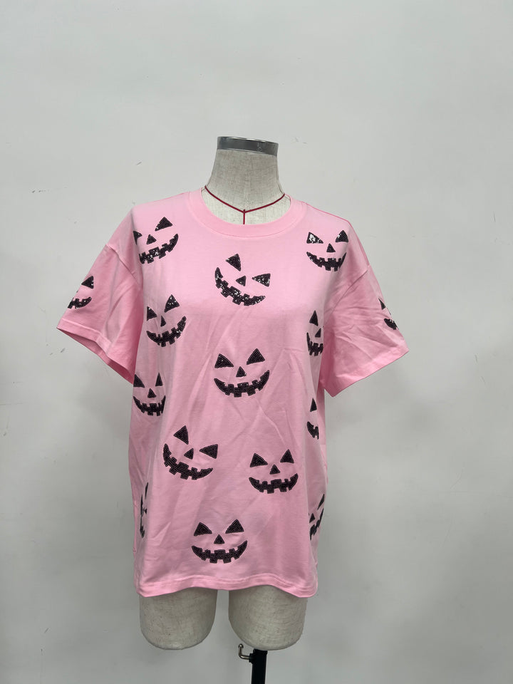 JACK O LANTERN PINK TSHIRT  (PREORDER)