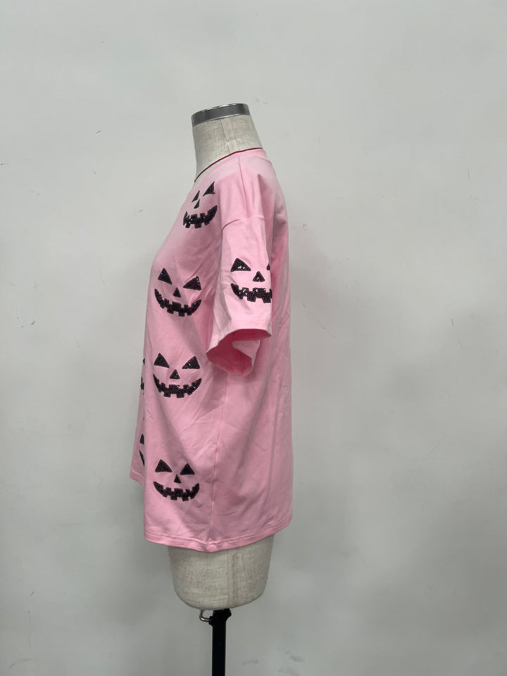 JACK O LANTERN PINK TSHIRT  (PREORDER)