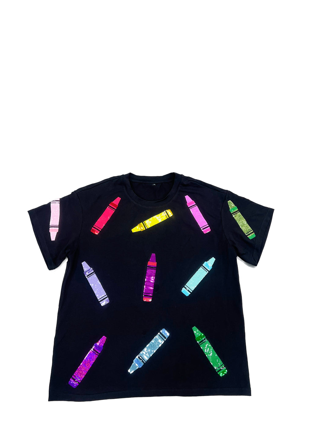 CRAYON QUEEN BLACK SEQUIN TOP (PREORDER)