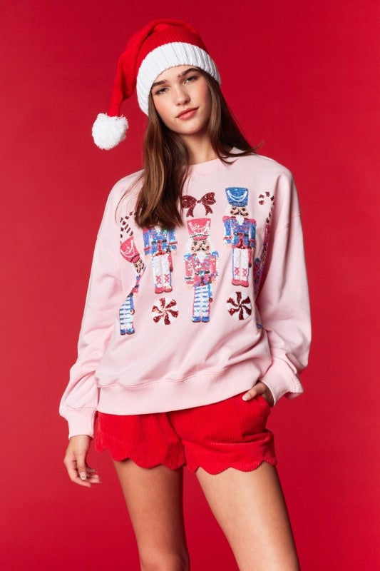 Nutcracker PINK Pullover RTS