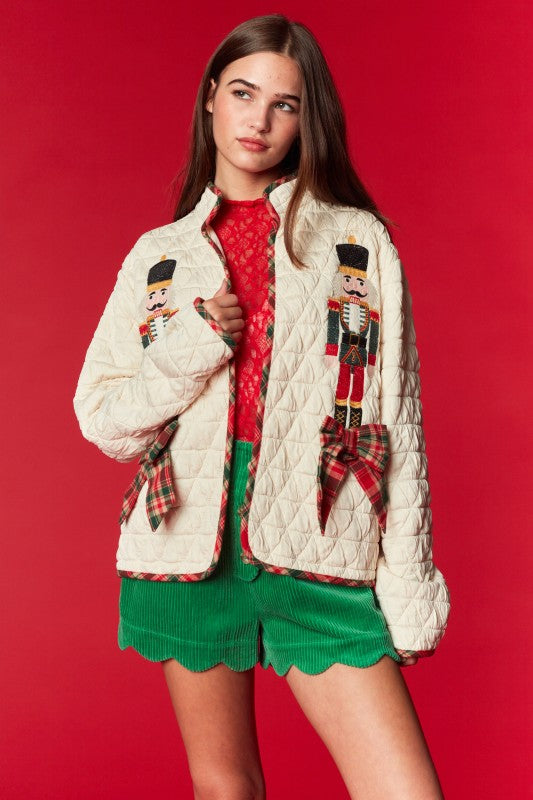 Nutcracker Quilted Jacket IVORY RTS