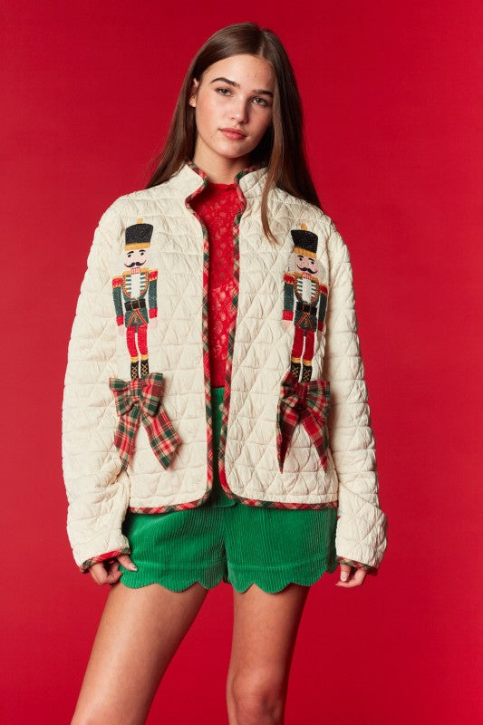 Nutcracker Quilted Jacket IVORY RTS