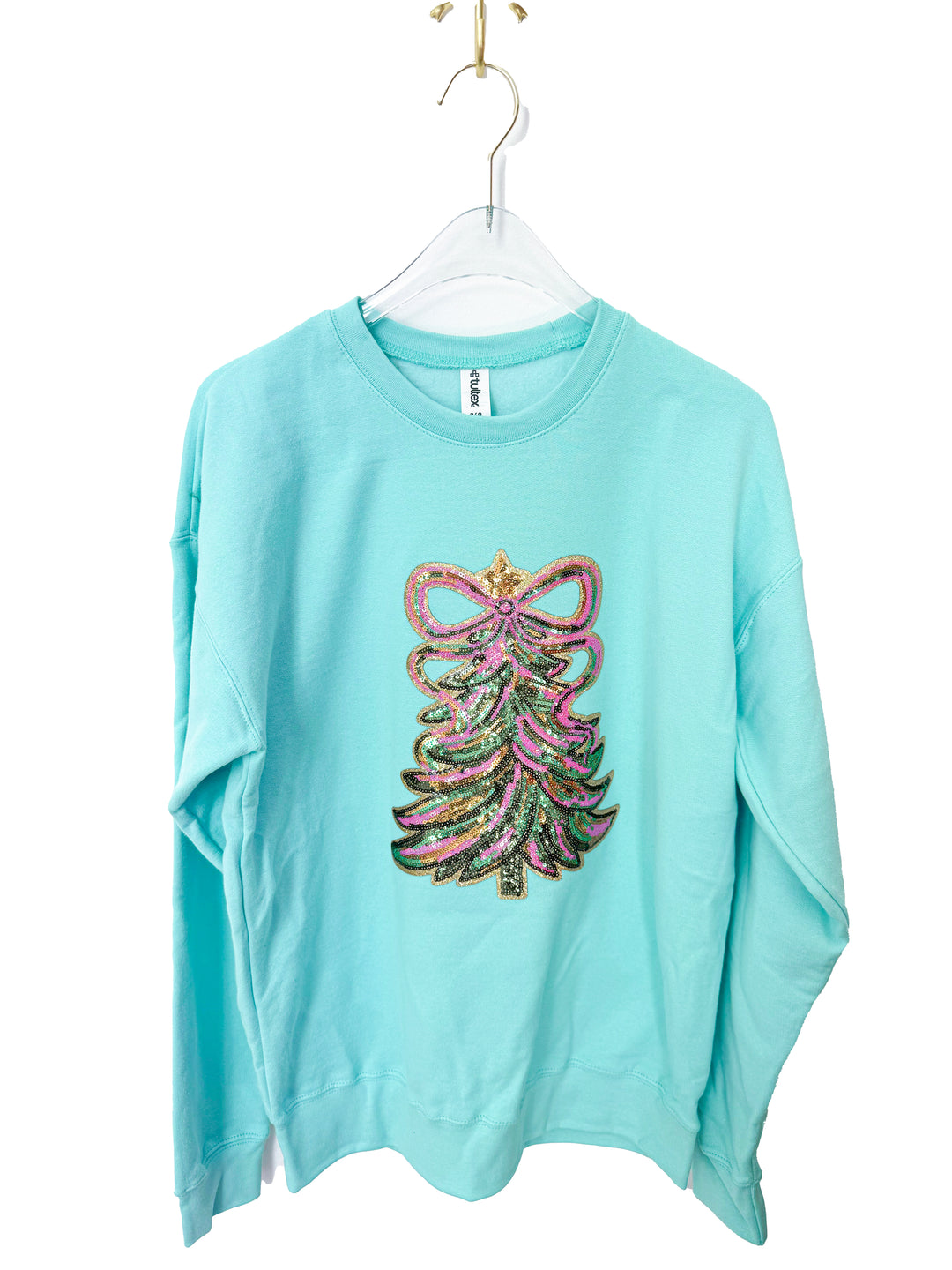 COLORFUL TREE AQUA SWEATSHIRT (ships 2 weeks)