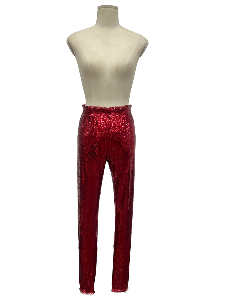 Jolly Red Sequin Pants (PREORDER)