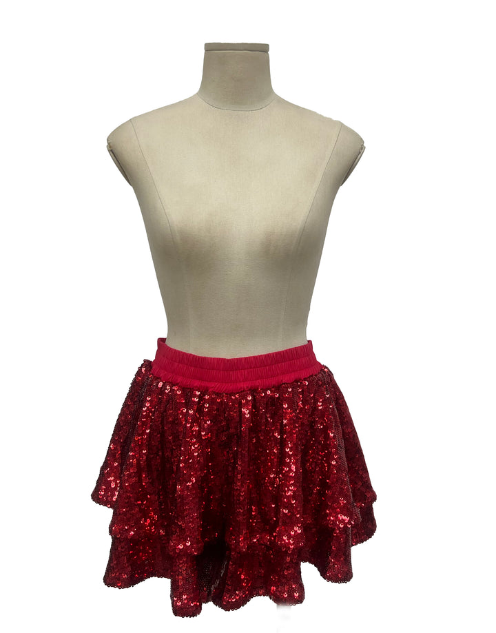 Sequin Red Party Skort (PREORDER)