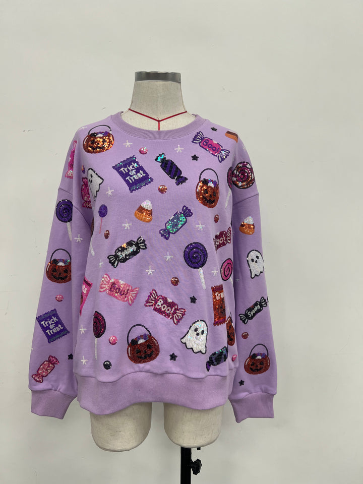 CONFETTI CANDY PURPLE PULLOVER  (PREORDER)