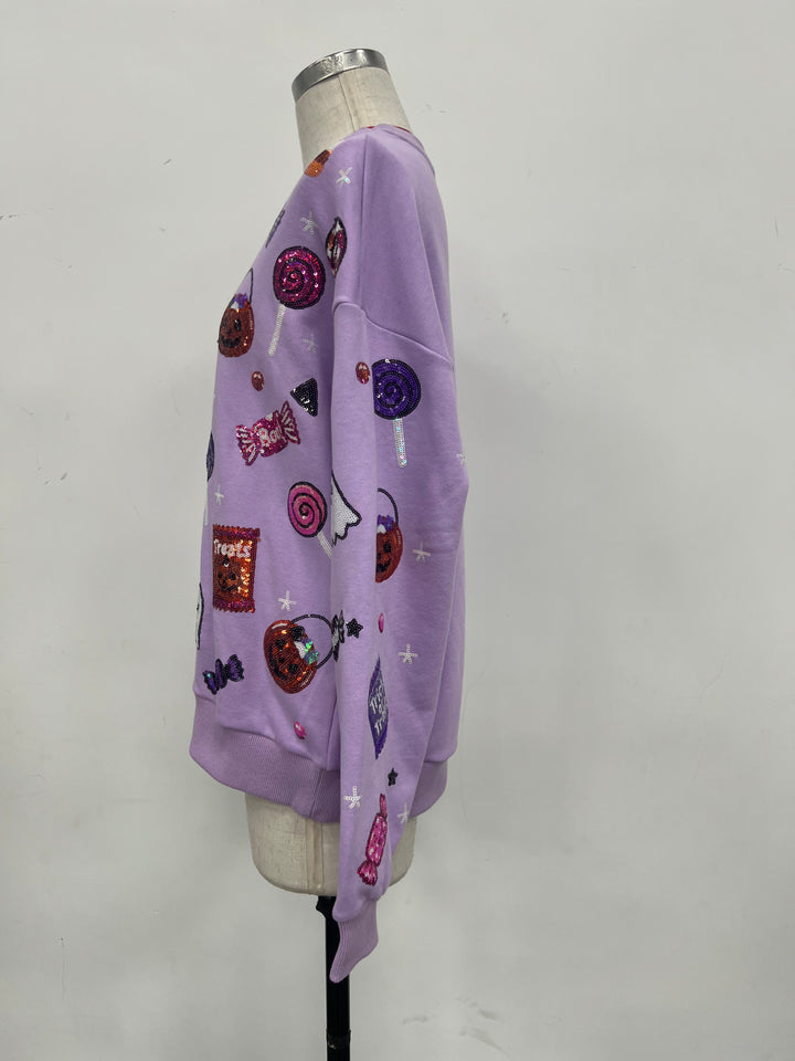 CONFETTI CANDY PURPLE PULLOVER  (PREORDER)