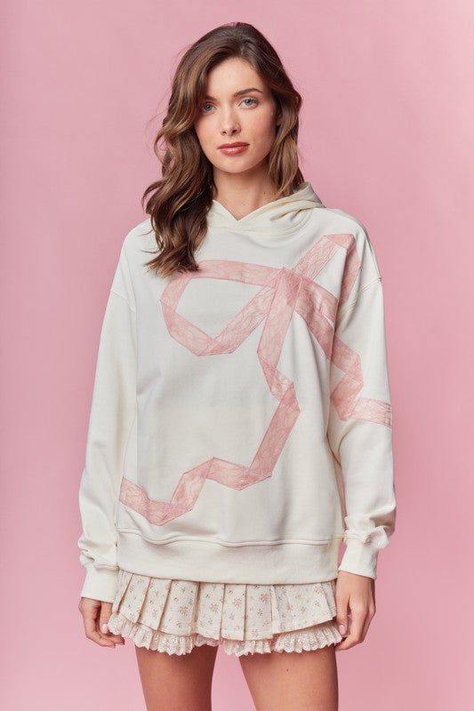 Bow & Lace Hoodie   (ships 2 weeks)