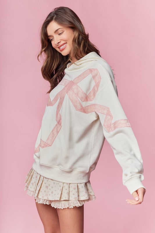 Bow & Lace Hoodie   (ships 2 weeks)