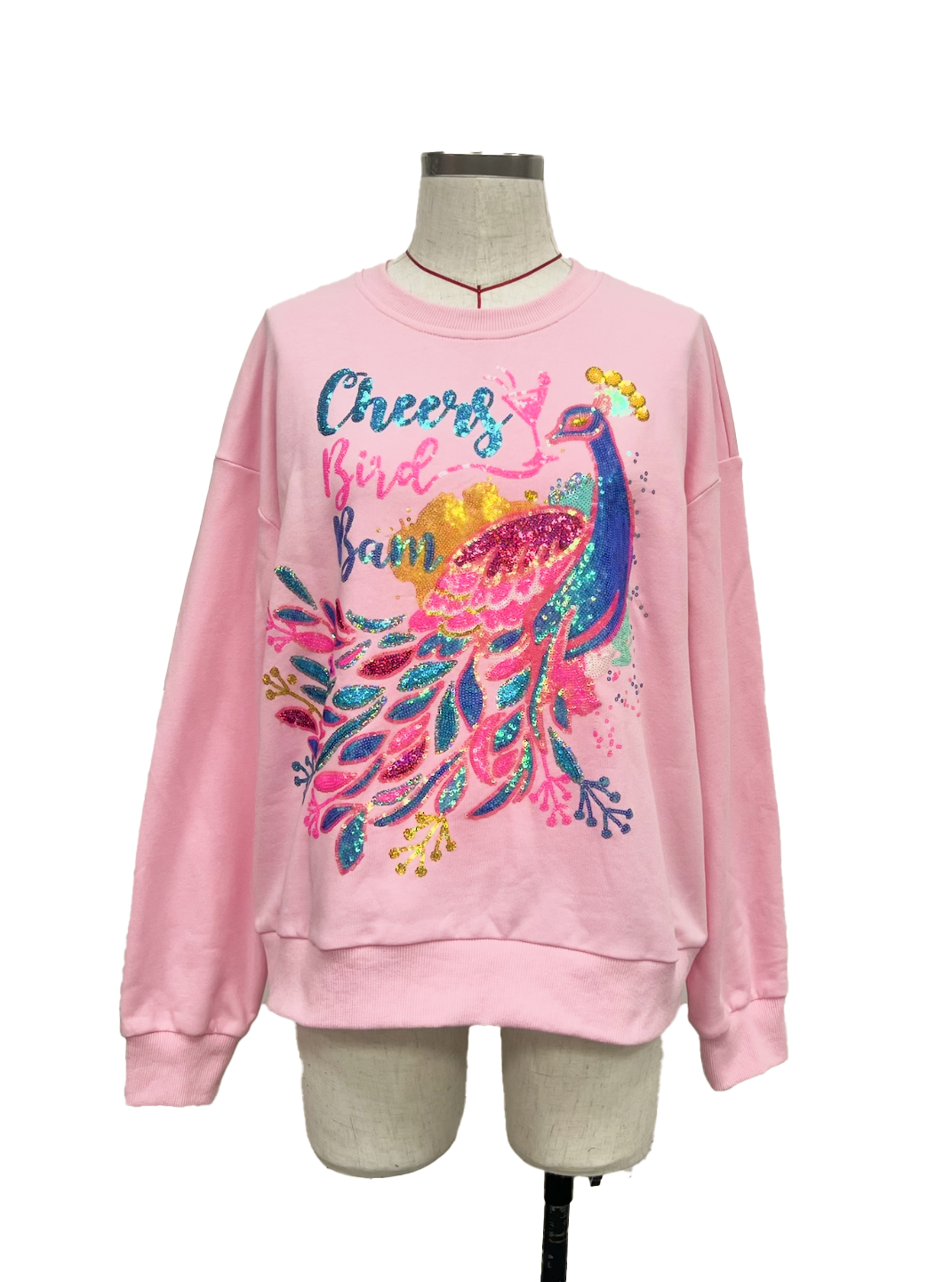 Bird Bam Pink Pullover (PREORDER)