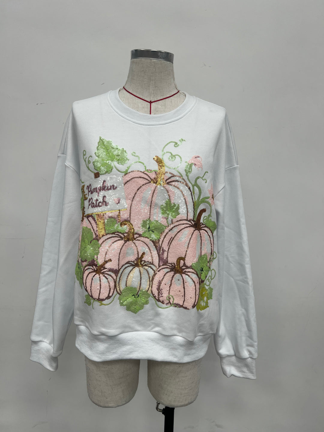 PUMPKIN PATCH SEQUIN PULLOVER (PREORDER)