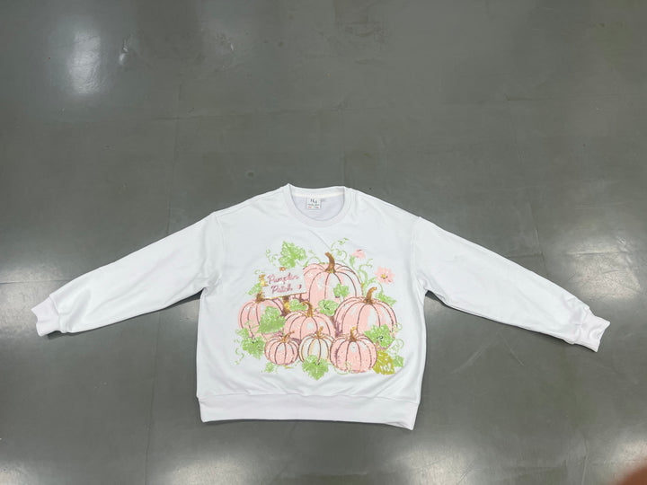 PUMPKIN PATCH SEQUIN PULLOVER (PREORDER)