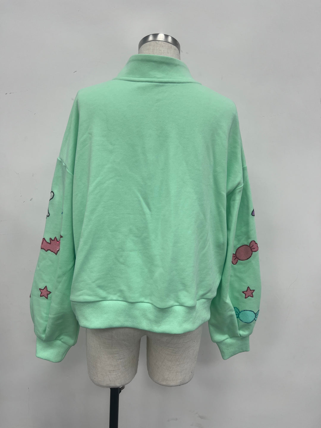 PASTEL HAUNT & SPARKLE BUTTON DOWN PULLOVER (PREORDER)