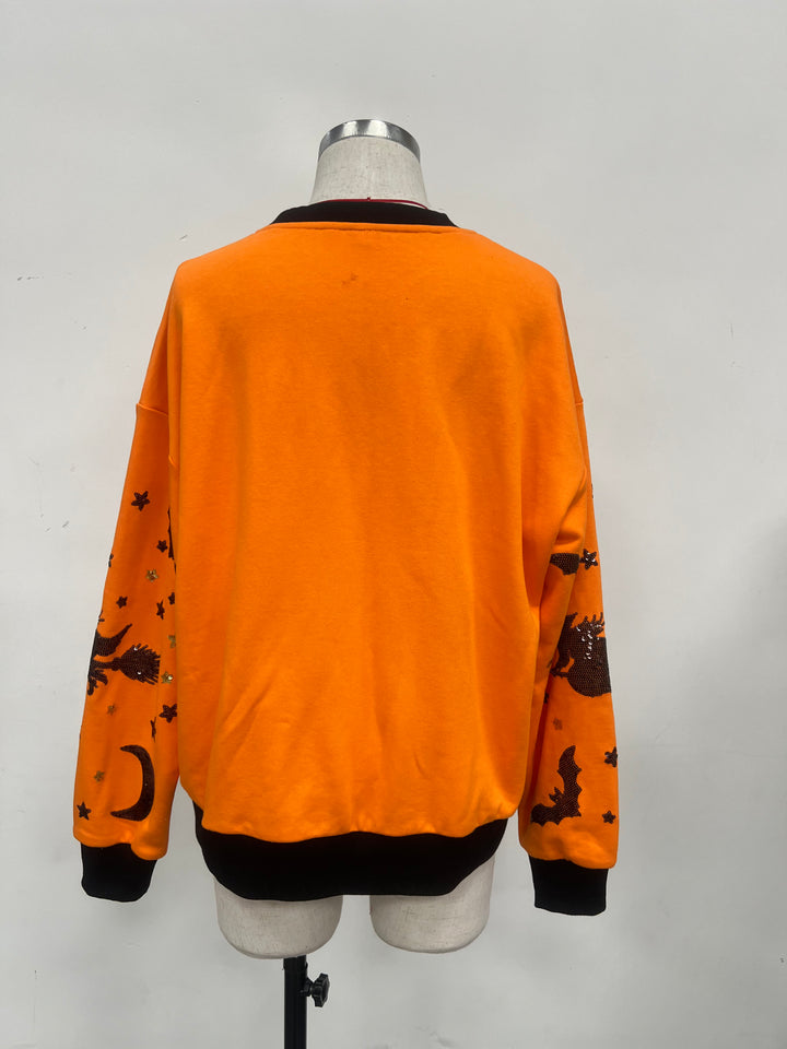 MIDNIGHT MANOR ORANGE PULLOVER (PREORDER)