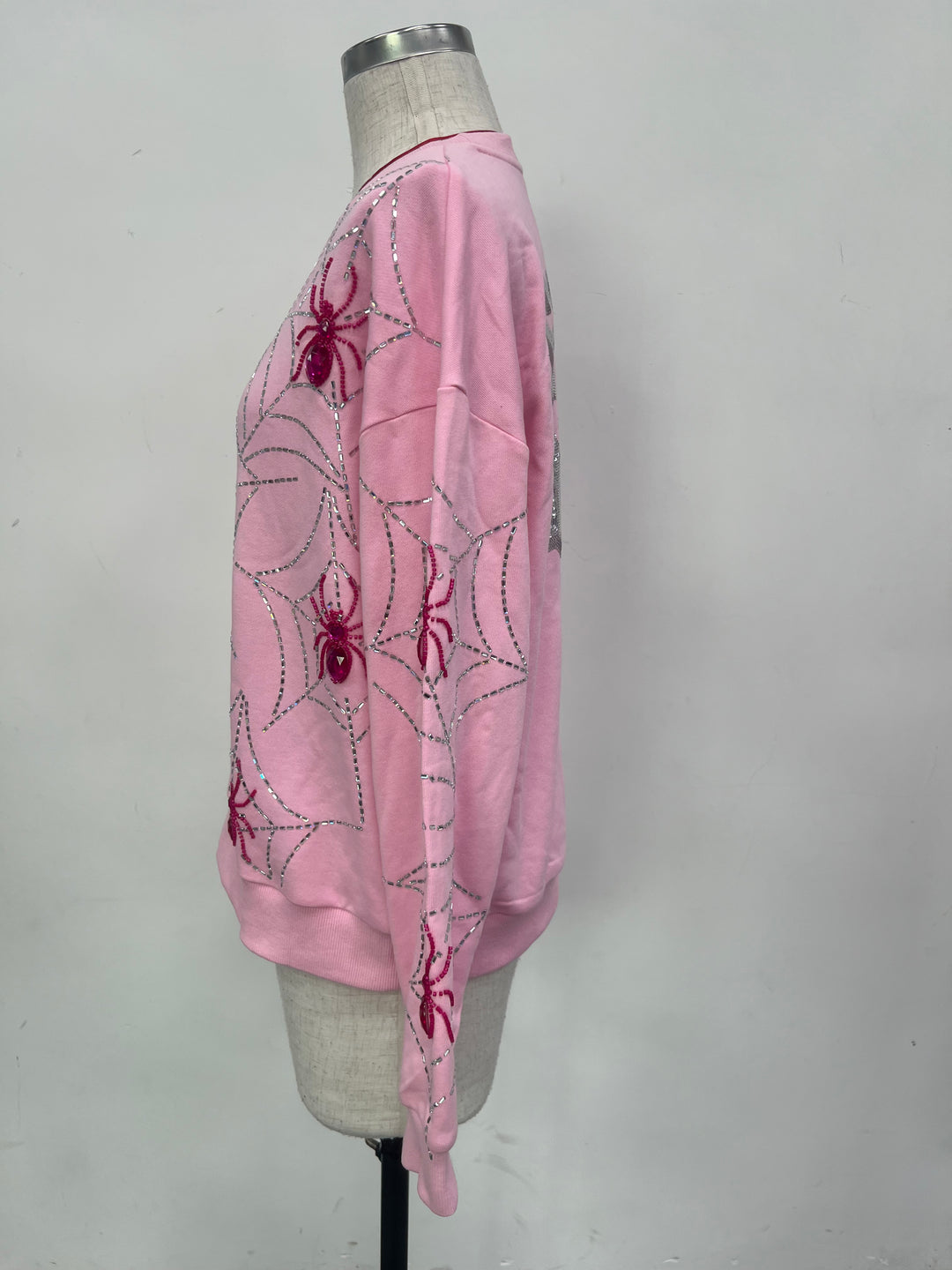 SPOOKY QUEEN PINK SPIDERS PULLOVER (PREORDER)