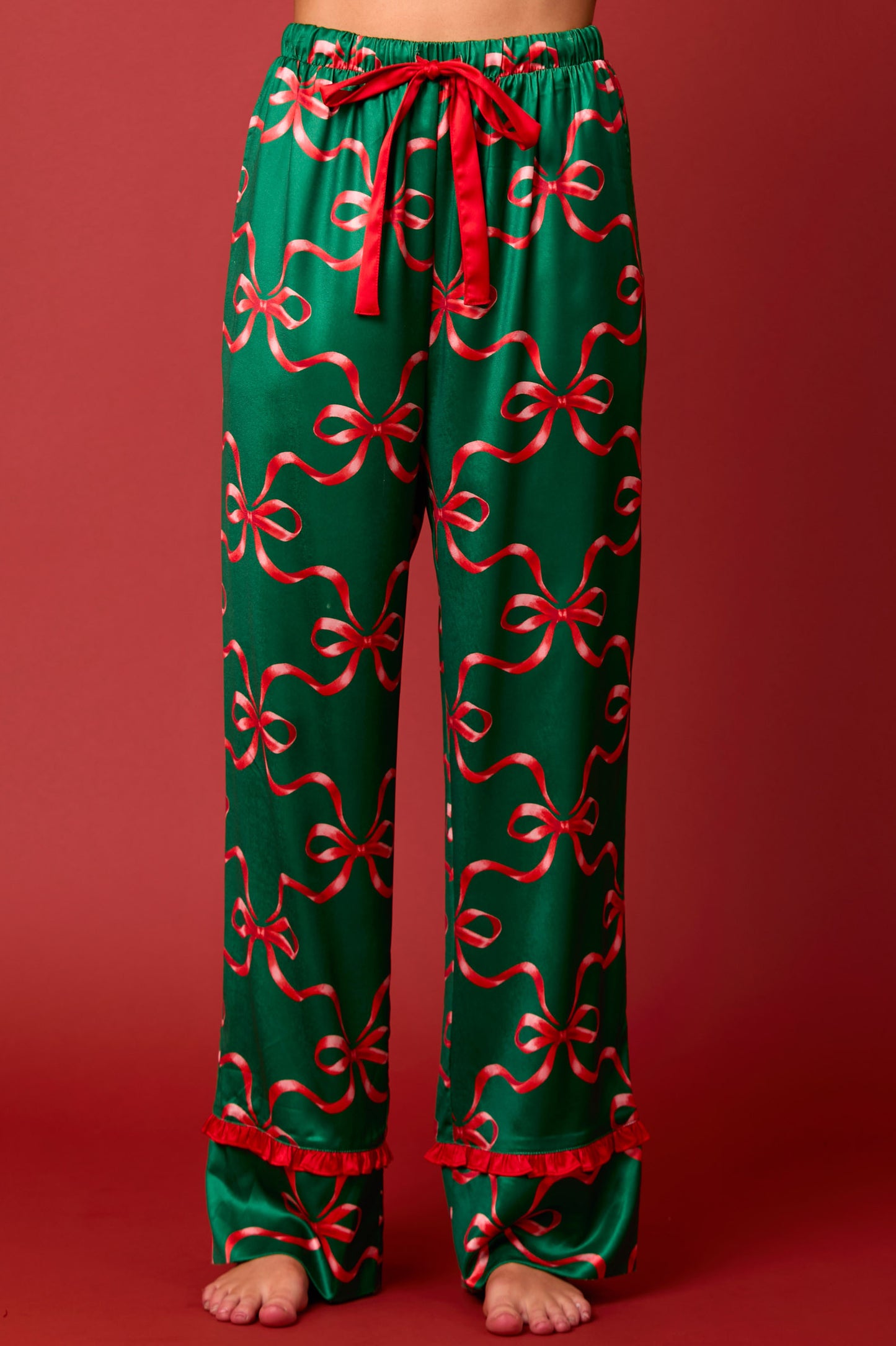 Red & Green Bow Pajamas PREORDER