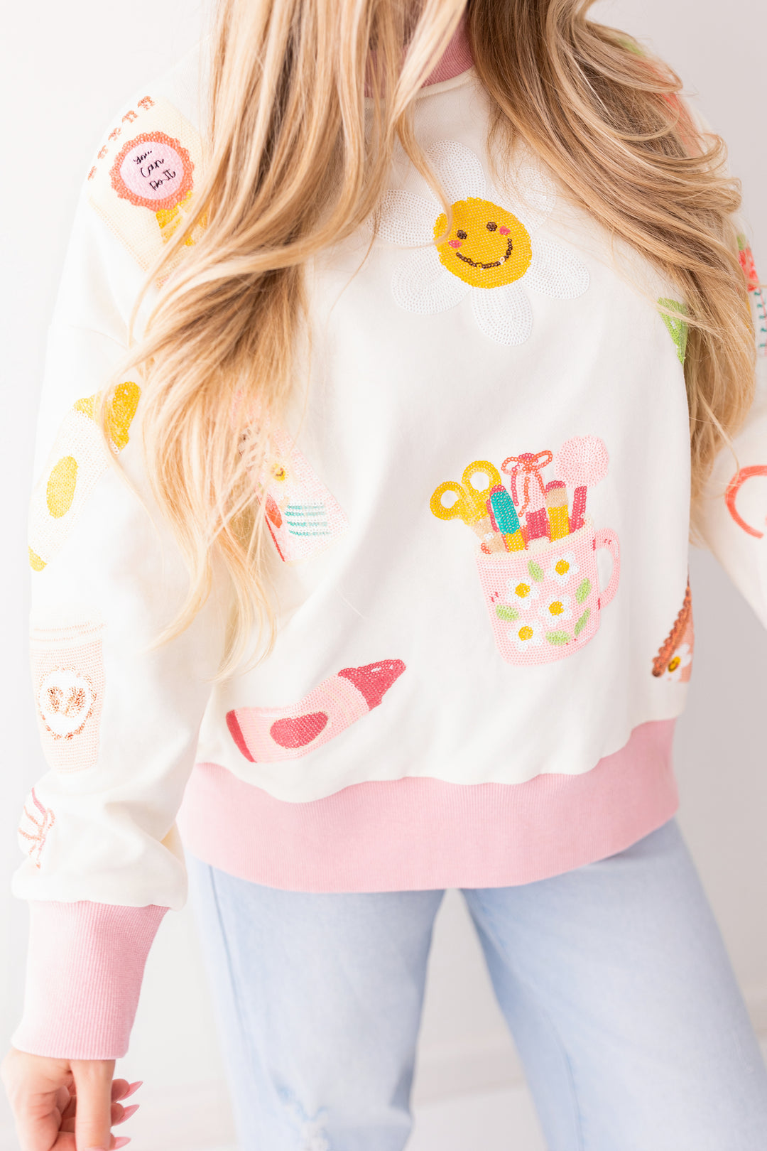 HAPPY & CHEERFUL TEACHER PULLOVER RTS