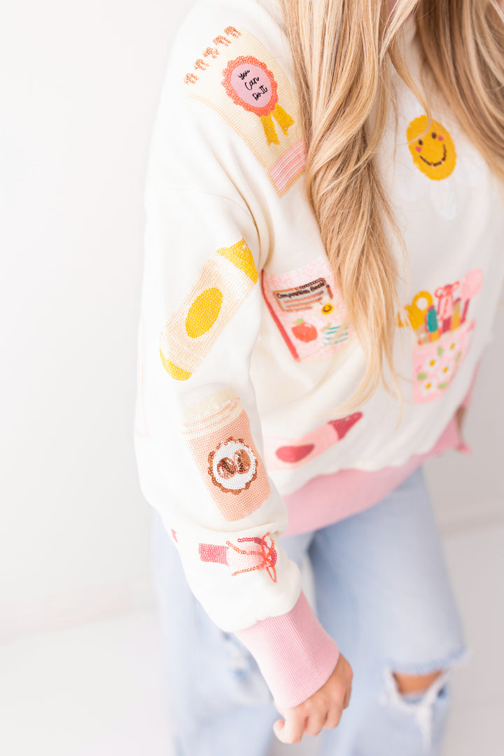HAPPY & CHEERFUL TEACHER PULLOVER RTS