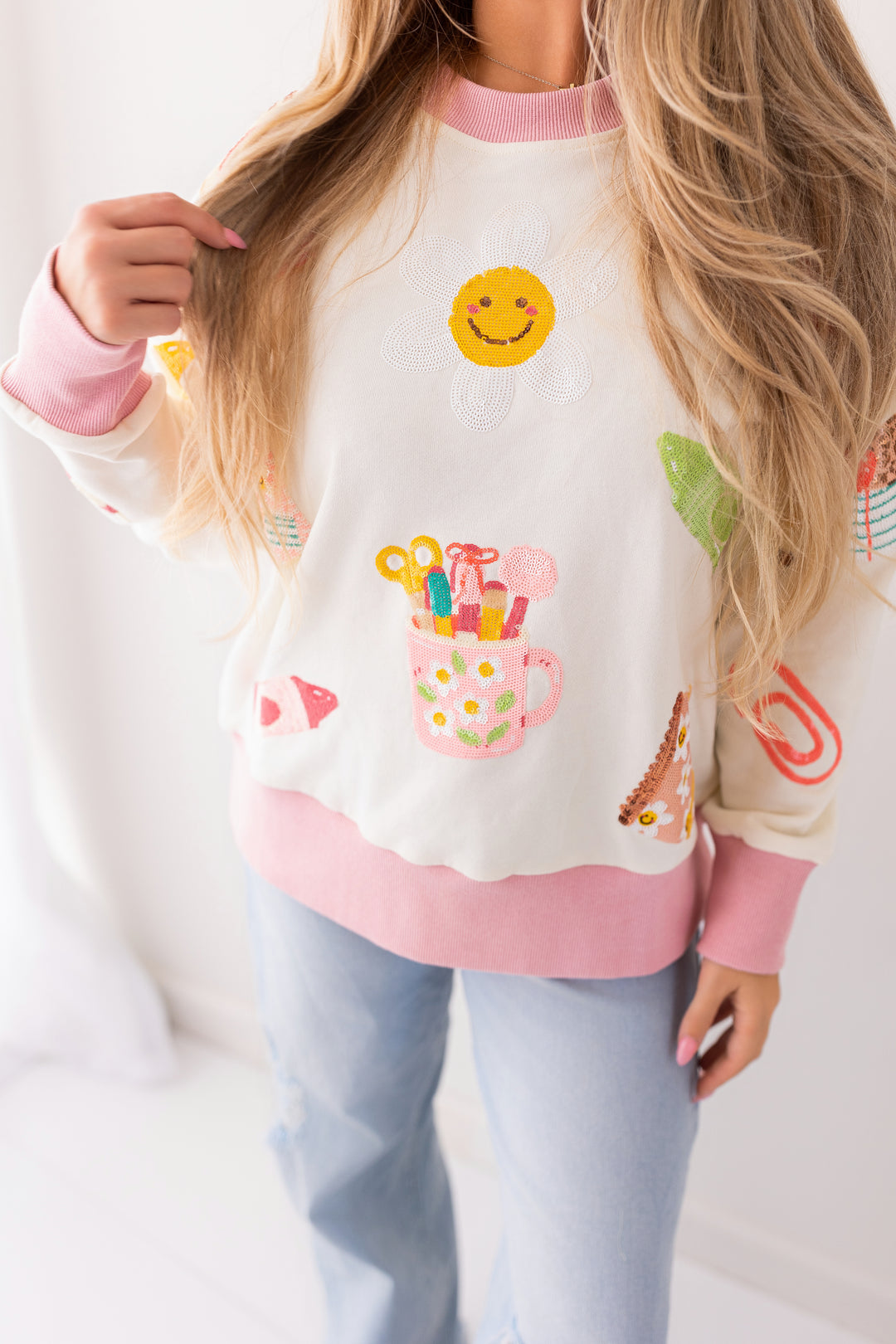 HAPPY & CHEERFUL TEACHER PULLOVER RTS