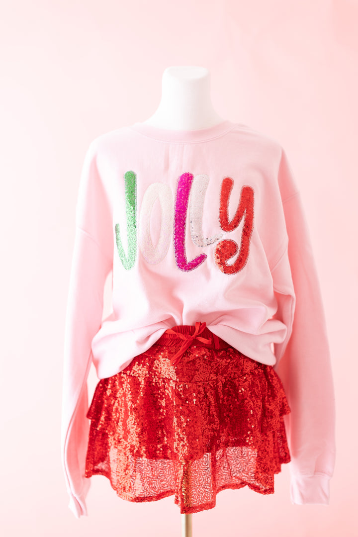 Jolly  Pink Sequin Top