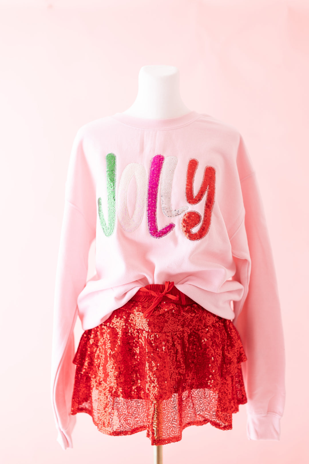 Jolly  Pink Sequin Top