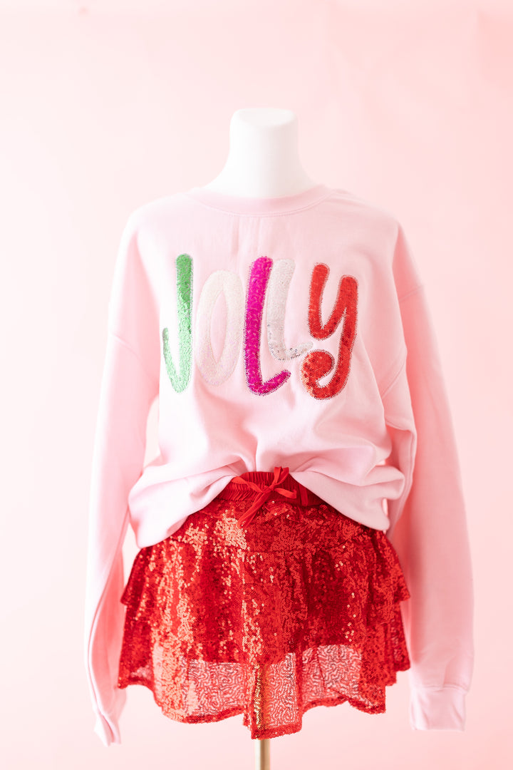 Jolly  Pink Sequin Top