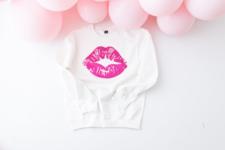 Sequin Kiss Pullover ships 1 week