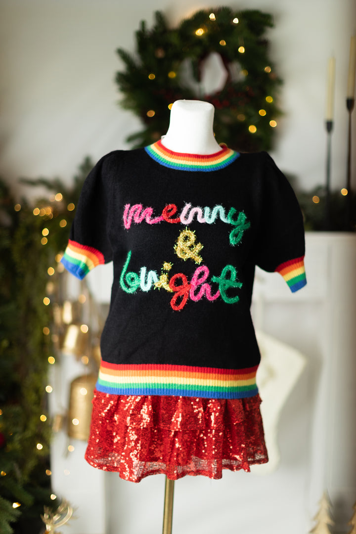 Merry & Bright Rainbow Sweater