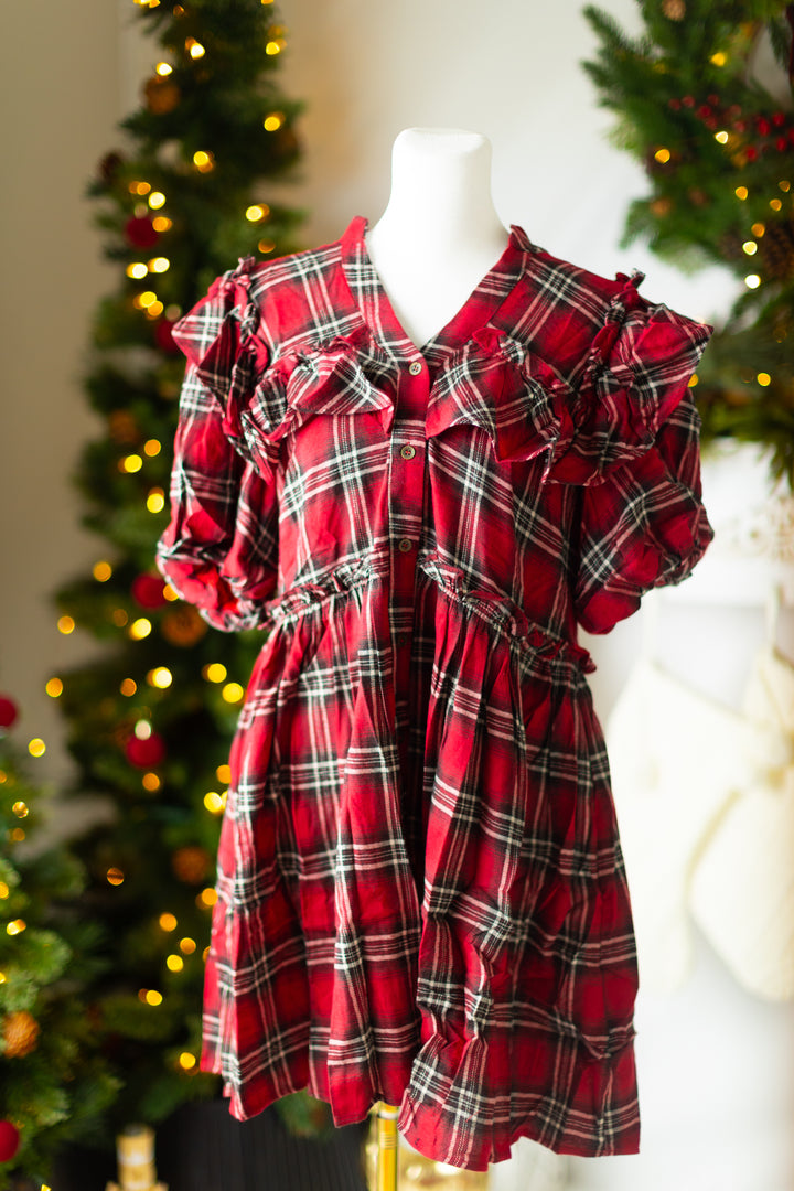 Plaid Christmas Dress