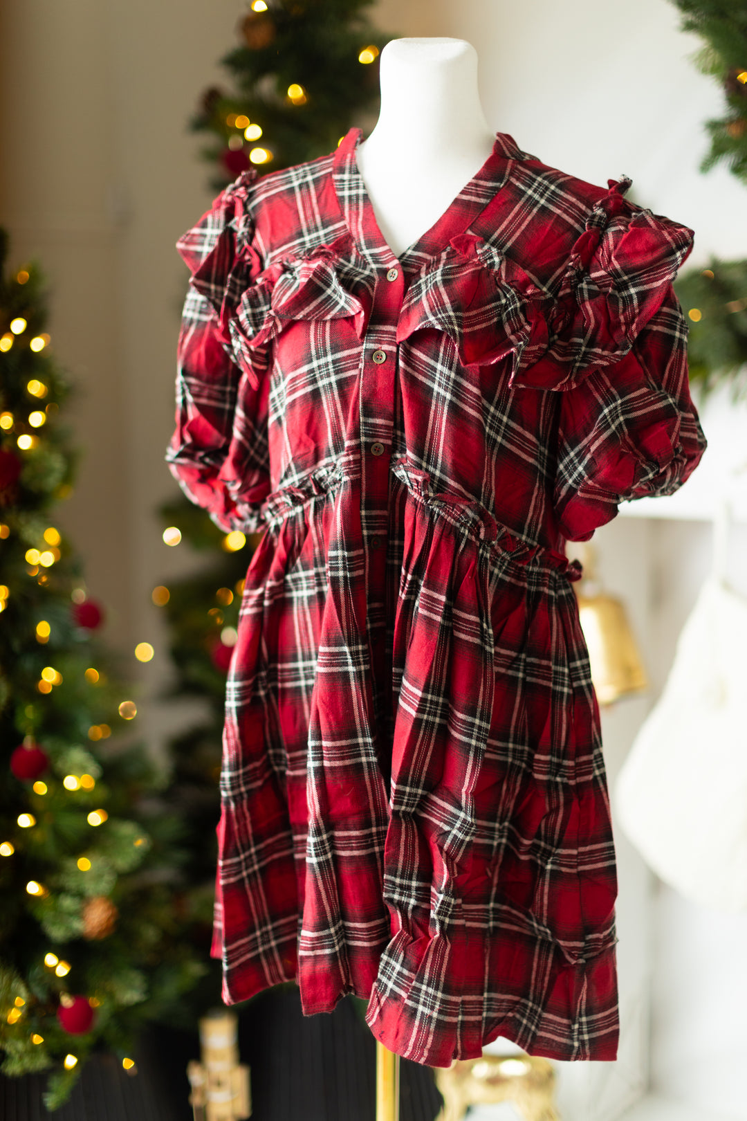 Plaid Christmas Dress