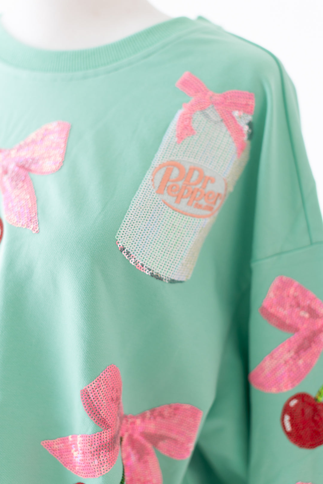 Dr Pepper & Bow Pullover Mint PREORDER