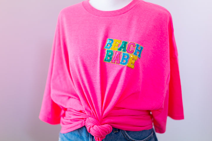 BEACH BABE NEON PINK (ships 2 weeks)