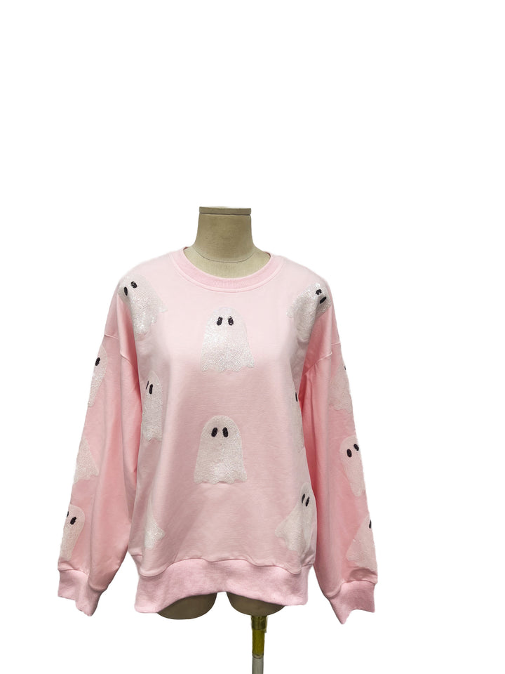 IRIDESCENT GIRLY GHOST PINK PULLOVER (PREORDER)