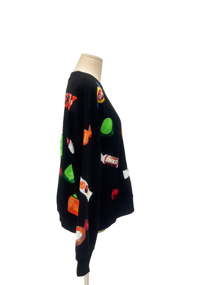 CANDY QUEEN BLACK PULLOVER (PREORDER)