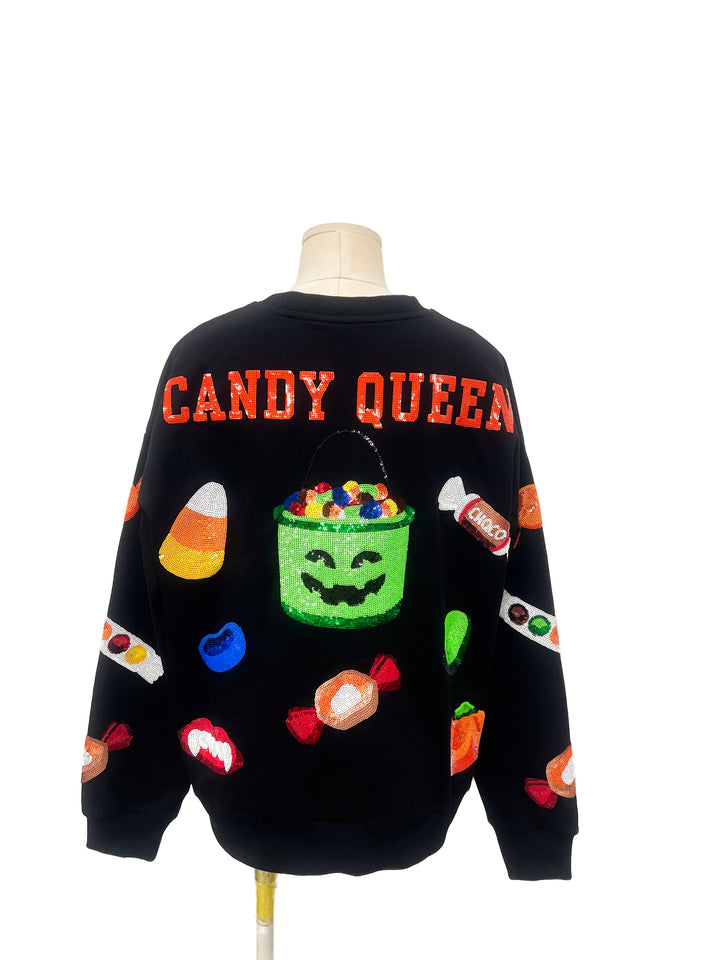 CANDY QUEEN BLACK PULLOVER (PREORDER)