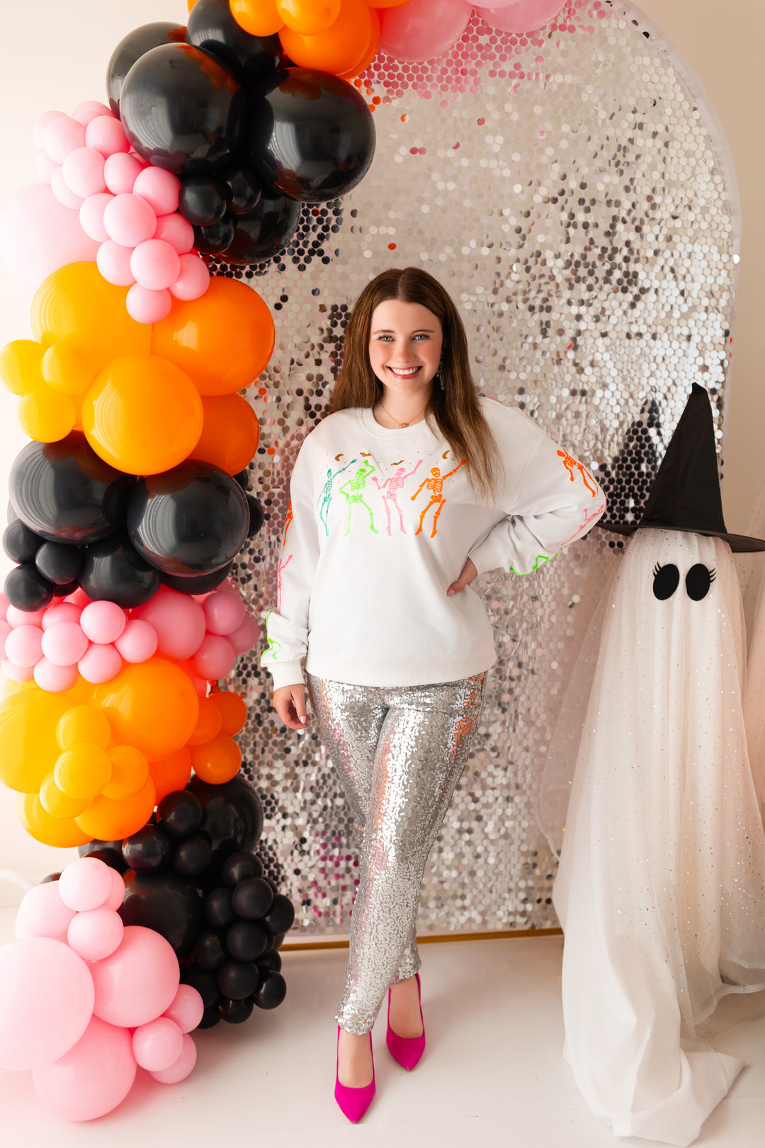 DANCING NEON SKELLY PULLOVER (PREORDER)