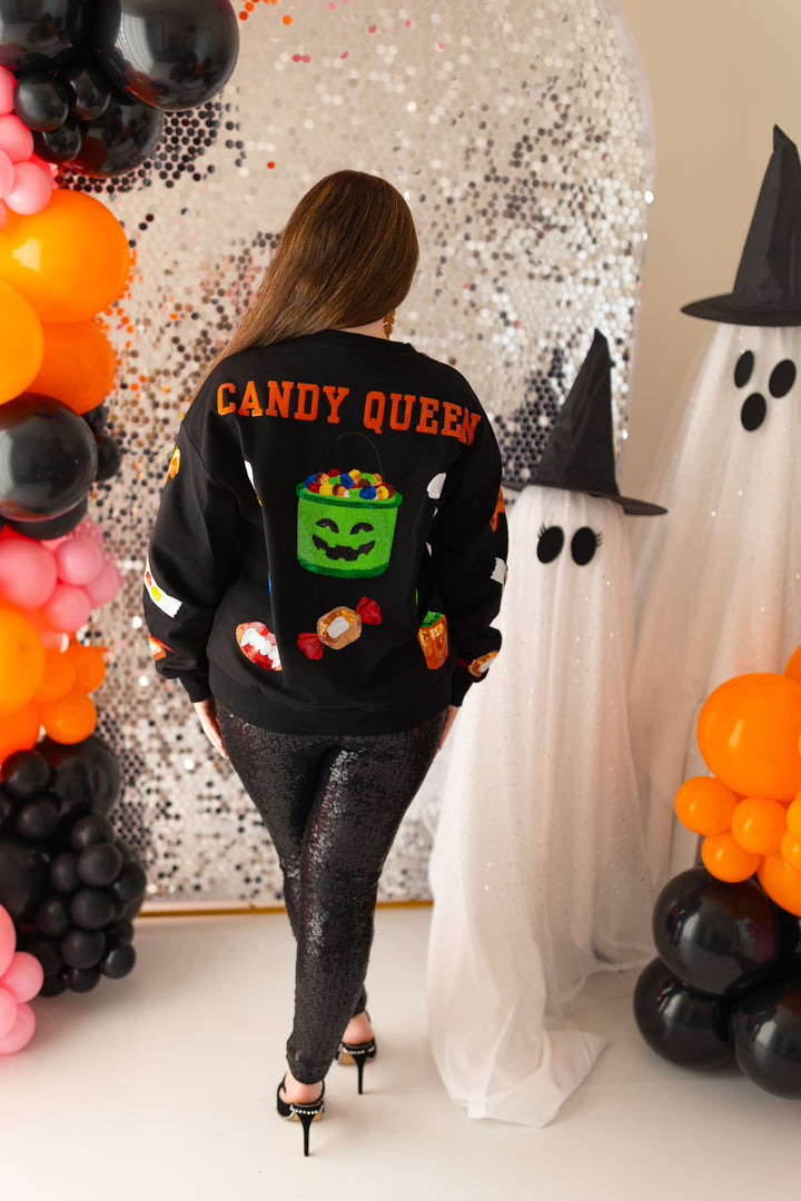 CANDY QUEEN BLACK PULLOVER (PREORDER)