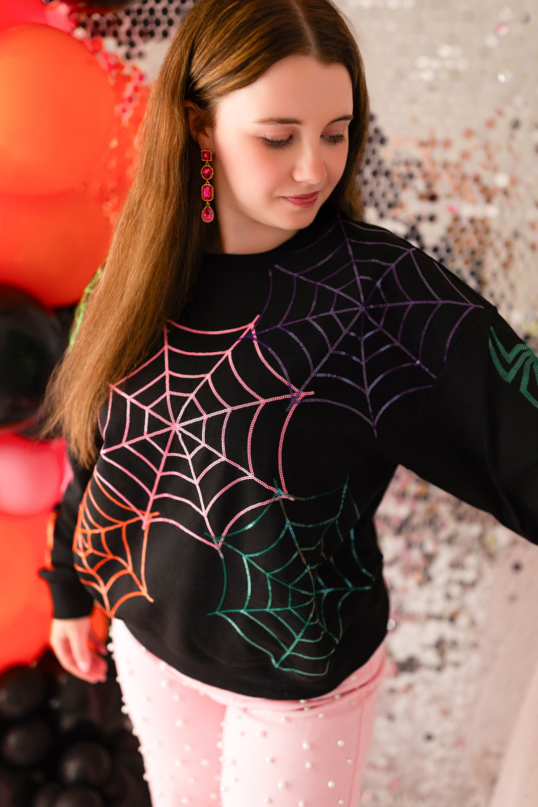 SPOOKY QUEEN WEB PULLOVER (PREORDER)