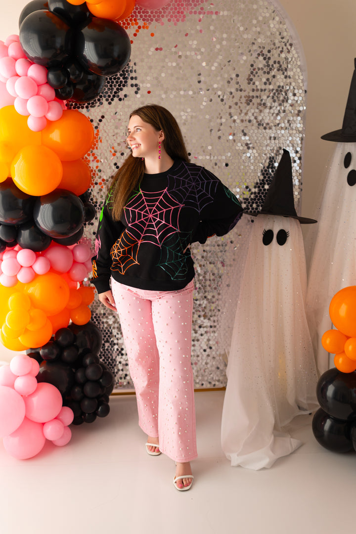 SPOOKY QUEEN WEB PULLOVER (PREORDER)
