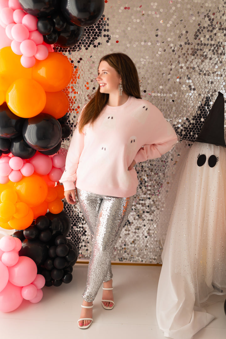 IRIDESCENT GIRLY GHOST PINK PULLOVER (PREORDER)