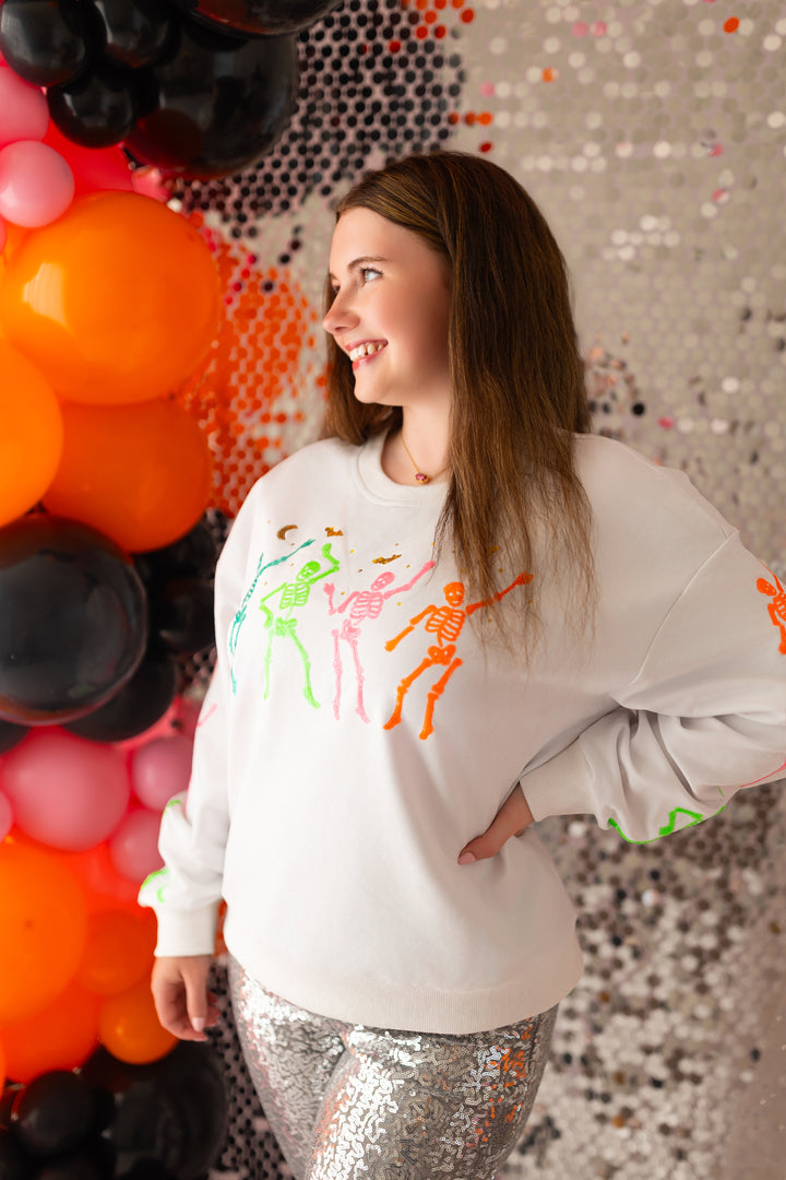 DANCING NEON SKELLY PULLOVER (PREORDER)