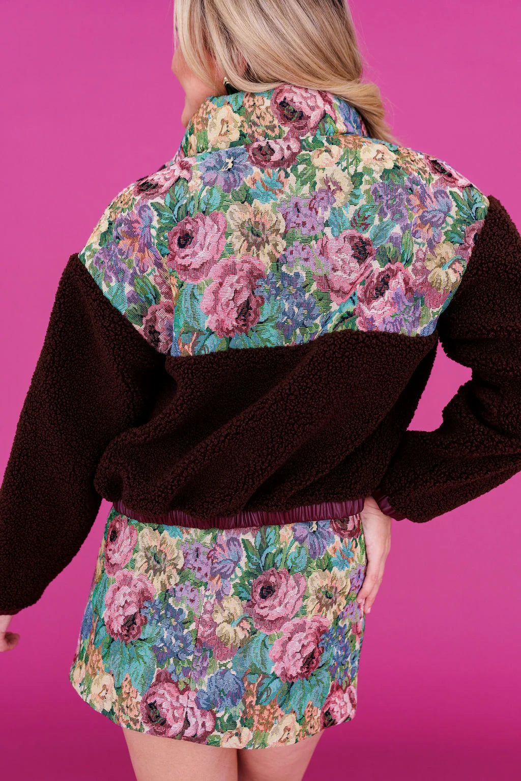 Brianna Cannon SHERPA FALL JACKET RTS (READY TO SHIP)