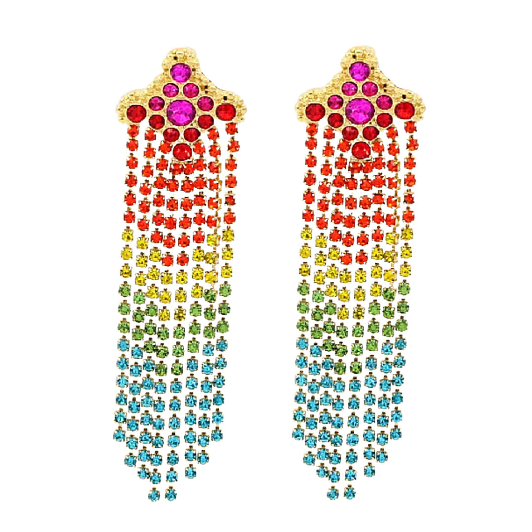 BRIANNA CANNON OMBRE CRYSTAL EARRINGS RTS
