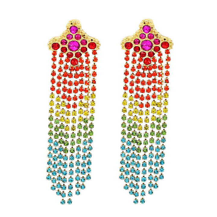BRIANNA CANNON OMBRE CRYSTAL EARRINGS RTS
